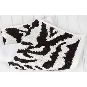  Zebra Print Grey Wash Towel: Home & Kitchen