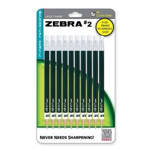  Zebra #2 Mechanical Pencil 0.7mm, Black, 10 Pack (51311 