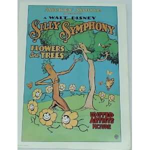  DISNEY SILLY SYMPHONIES FLOWERS AND TREES MINI POSTER 