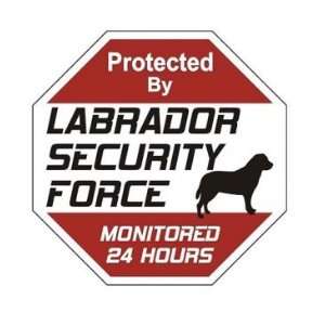  Lab Security Force Caution Sign: Patio, Lawn & Garden