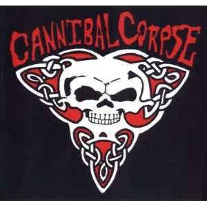  Cannibal Corpse   Logo with Celtic Skull Thing on Black 