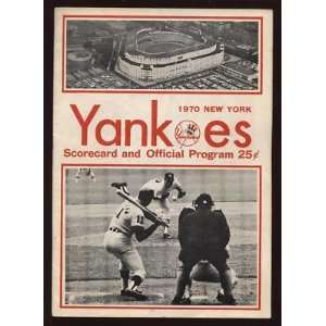  1970 Program California Angels @ New York Yankees   Sports 