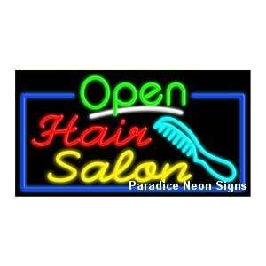  Open Hair Salon Neon Sign: Sports & Outdoors