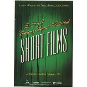 Academy Awards   79th   Short Films   Movie Poster   27 x 40