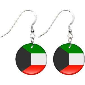  Kuwait Flag Earrings Jewelry