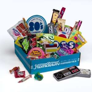 Hometown Favorites 1980s Nostalgic Candy Gift Box, Retro 80s Candy 