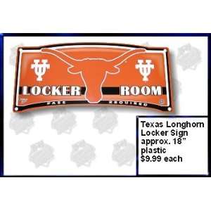 University of Texas Longhorns   Locker Room Sign: Sports 