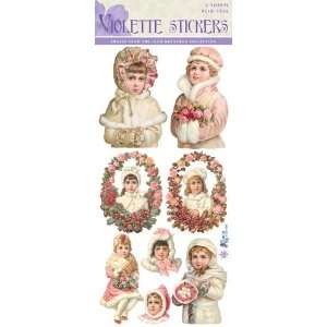  Violette Stickers Winter Rose Girls: Office Products