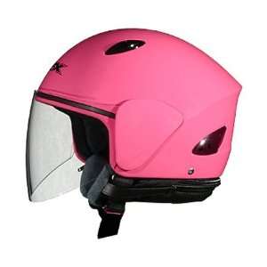  AFX FX 48 Open Face With Shield Helmet Large  Pink 