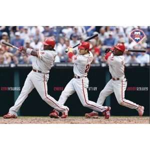  Phillies   Howard, Rollins, Utley by Unknown 34x22: Sports 