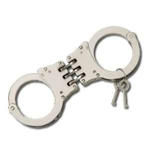  Steel Double Locking Hinged Police Handcuffs Sports 