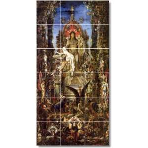 Gustave Moreau Mythology Custom Tile Mural 14  24x48 using (18) 8x8 