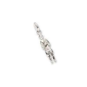  0114 Mountie Charm   Sterling Silver: Jewelry