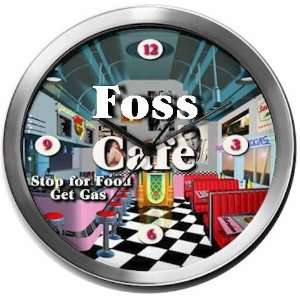  FOSS 14 Inch Cafe Metal Clock Quartz Movement: Kitchen 