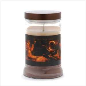   Triple Espresso Coffee Cream Scented Glass Jar Candle: Home & Kitchen