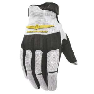   Skyline Mesh Womens Motorcycle Gloves White/Black Small S 0886 0702