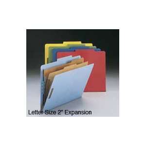  Colored Classification Folders, Two Dividers, Letter Size 