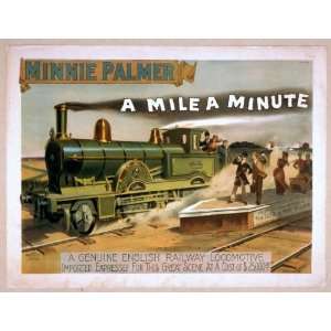  Poster A mile a minute 1891: Home & Kitchen