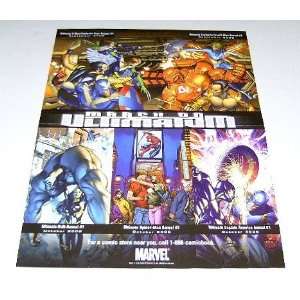 13 by 10 March on Ultimatum Marvel Comics Mini Promo Poster Avengers 
