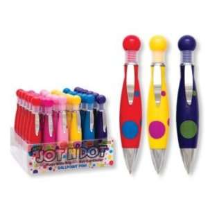  Jot N Dot Wide Grip Polka DOT Pens 6 Colors