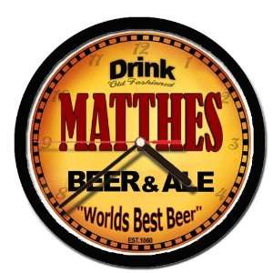  MATTHES beer and ale cerveza wall clock: Everything Else