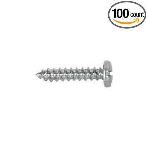 10X1/2 Slotted Pan Head Sheet Metal Screw (100 count):  