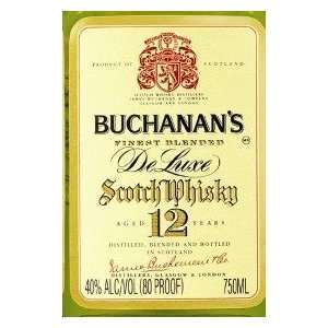  Buchanans Scotch Deluxe 12 Year 375ML Grocery & Gourmet 