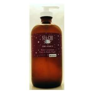  Rose Geranium Face and Body Wash 16oz/480ml: Beauty