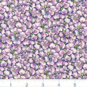  45 Wide Garden District Petals Lavender Fabric By The 
