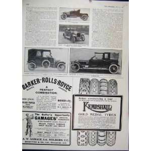    1911 Advert Kempshail Car Tyres Gamage Holburn Golf