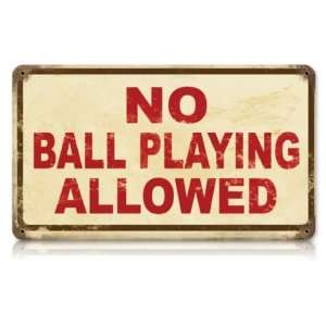  No Ball Playing