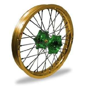   Wheel Set   19x1.40   Gold Rim/Green Hub 23 13654 HUB/RIM: Automotive
