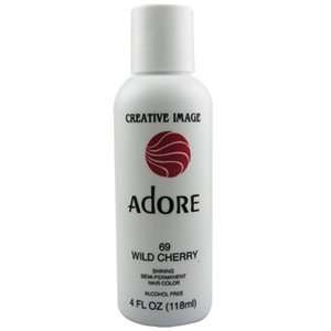  ADORE Semi Permanent Hair Color #69 Wild Cherry 4 oz 