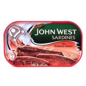 John West/Princes Sardines Tomato Sauce 120g  Grocery 