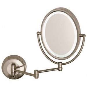 CRL Wall Mount Dual Arm Oval Mirror with LED Surround Light by CR 