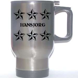  Personal Name Gift   HANSJORG Stainless Steel Mug (black 