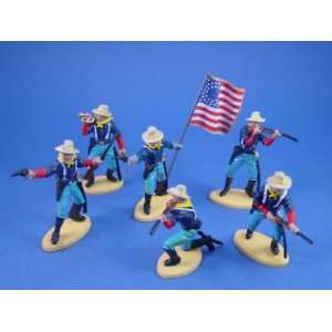  Britains Deetail DSG Toy Soldiers US 7th Cavalry on Yellow 