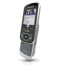  Samsung Exclaim M550 Phone, White/Silver (Sprint): Cell 