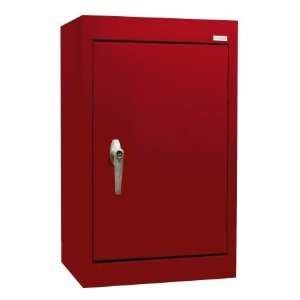   181226 00 Single Solid Door Wall Cabinet Color: Red: Furniture & Decor