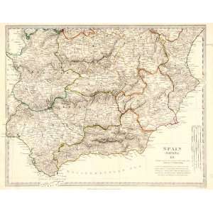  Antique Map of Europe Spain, 1831