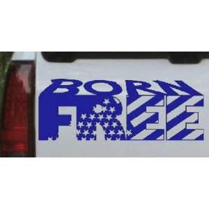  Born Free Car Window Wall Laptop Decal Sticker    Blue 
