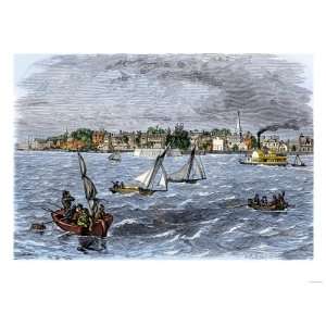   of New Castle on the Delaware River, 1880s Premium Poster Print, 24x18