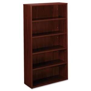   Series Bookcase, 5 Shelves, 32w x 13.81d x 65.18h, Mahogany by basyx
