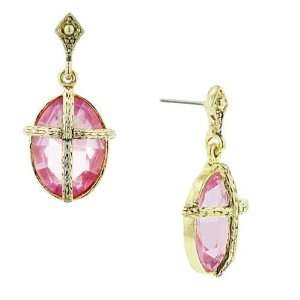  Kingdom Pink Cross Earrings 1928 Jewelry Jewelry