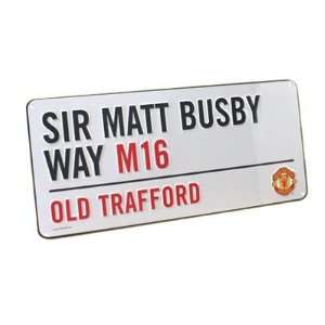 Manchester Utd F.C. Street Sign 