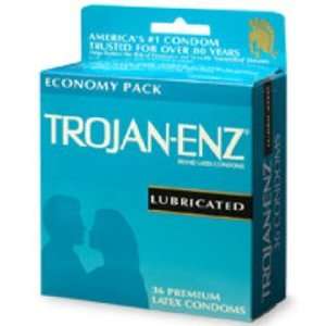  Trojan Condom Enz Lubricated 36s