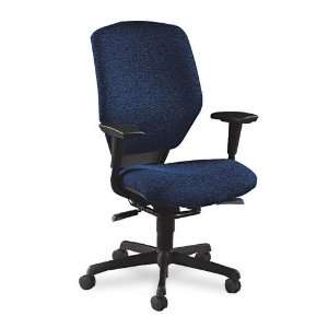  Chair, Black/Navy Blue   Sold As 1 Each   Dual action synchro tilt 