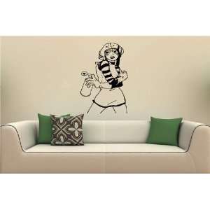   Wall MURAL Decal Vinyl Sticker ANIME SEXY GIRL S. 2708: Home & Kitchen