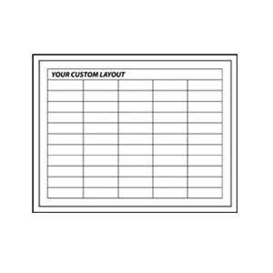   Custom Dry Erase Planning Boards   Light oak frame: Office Products