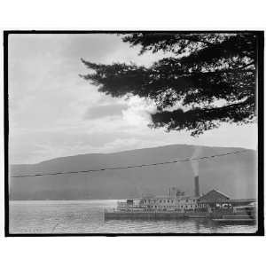  Moonlight from Fort William Henry Hotel,Lake George,N.Y 